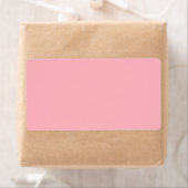 Trendy Blush Roze Effen Kleur | Klassiek Elegant Etiket (Insitu)