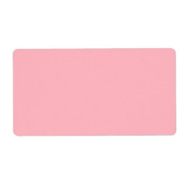 Trendy Blush Roze Effen Kleur | Klassiek Elegant Etiket