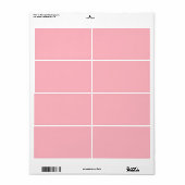 Trendy Blush Roze Effen Kleur | Klassiek Elegant Etiket (Full Sheet)