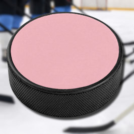 Trendy Blush Roze Effen Kleur | Klassiek Elegant Hockey Puck