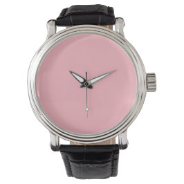 Trendy Blush Roze Effen Kleur | Klassiek Elegant Horloge