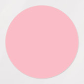 Trendy Blush Roze Effen Kleur | Klassiek Elegant Labels (Design 2)