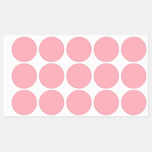 Trendy Blush Roze Effen Kleur | Klassiek Elegant Labels (Vel)