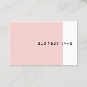 Trendy Blush Roze Elegant modern, minimalistisch d Visitekaartje