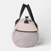 Trendy Blush Roze Grijs Script Monogram Naam Plunjezak (Rechts)