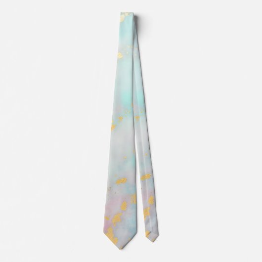 Trendy Blush Roze Mint Goud Luxe Collectie Stropdas (Voorkant)