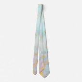 Trendy Blush Roze Mint Goud Luxe Collectie Stropdas (Achterkant)