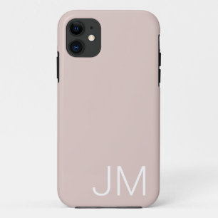 Trendy Blush Roze Oversized Monogram Eerste Letter Case-Mate iPhone Case