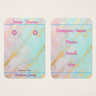 Trendy Blush Roze Zachte Mint Goud Luxe Collectie Visitekaartje