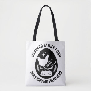 Trendy Boerderij Biologische Verse Eieren Kip Gift Tote Bag