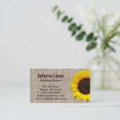 trendy boerlap westerne tuin zonnebloem visitekaartje (Staand voorkant)