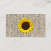 trendy boerlap westerne tuin zonnebloem visitekaartje (Achterkant)
