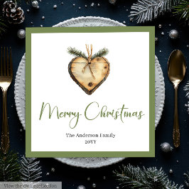 Trendy Bohemian Christmas Wreath in Botanical Servet