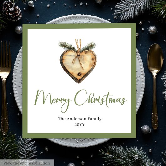 Trendy Bohemian Christmas Wreath in Botanical   Servet