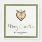 Trendy Bohemian Christmas Wreath in Botanical   Servet (Voorkant)