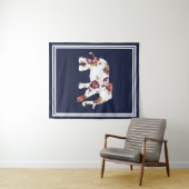 Trendy Bohemian Floral Elephant & Double Lijst Wandkleed (In Situ (horizontaal))