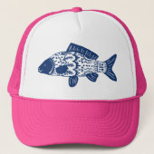 Trendy Bohemian Floral Fish Trucker Pet (Voorkant)