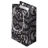 trendy bohemian girly Parijse zwarte kant Klein Cadeauzakje (Achterkant Gekanteld)