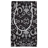 trendy bohemian girly Parijse zwarte kant Klein Cadeauzakje (Voorkant)