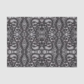 trendy bohemian girly Parijse zwarte kant Tissuepapier (Voorkant)