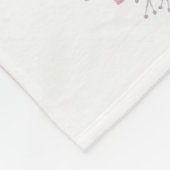 Trendy Bohemian Waterverf Flowers Deer Antlers Fleece Deken (Hoek)