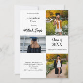 Trendy Boho Afstudeerfeest Uitnodiging (Achterkant)