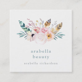 Trendy Boho boeket | Social Media pictogrammen Vierkante Visitekaartje