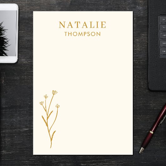 Trendy Boho Chic Custom Mosterd Geel Gepersonalise Post-it® Notes