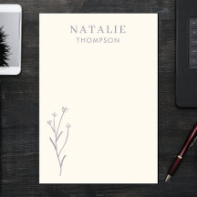 Trendy Boho Chic Lila Lavendel Cool gepersonalisee