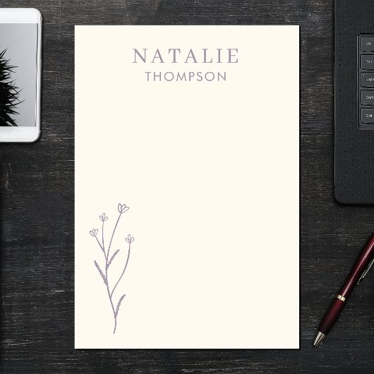 Trendy Boho Chic Lila Lavendel Cool gepersonalisee Post-it® Notes