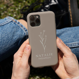 Trendy Boho Chic Minimalistisch Rustiek gepersonal iPhone 15 Case