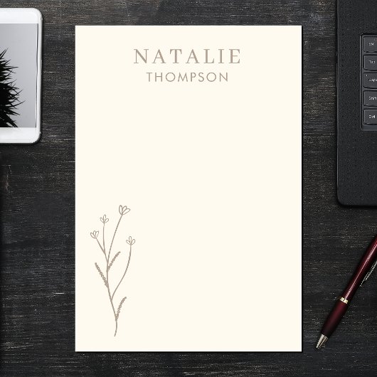 Trendy Boho Chic Mushroom Brown gepersonaliseerd Post-it® Notes