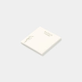 Trendy Boho Chic Olive Green Flower Gepersonalisee Post-it® Notes (Schuin)