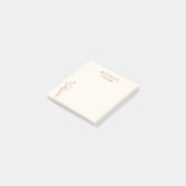 Trendy Boho Chic Terracotta Cool gepersonaliseerd Post-it® Notes (Schuin)