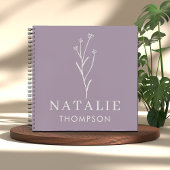 Trendy Boho chique minimalistische custom lavendel Notitieboek