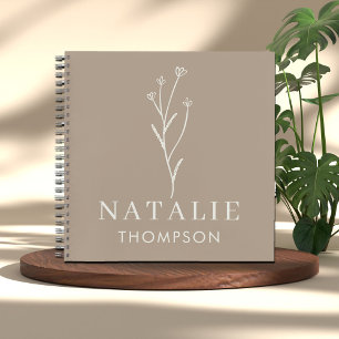 Trendy Boho chique minimalistische maatmosterd gee Notitieboek