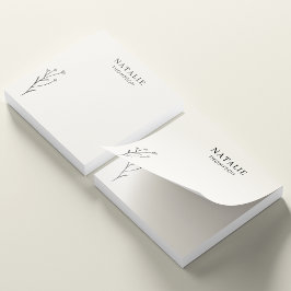 Trendy Boho chique rustieke zwarte bloem gepersona Post-it® Notes