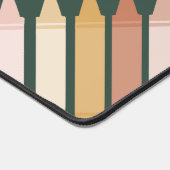 Trendy Boho Colours Crayon Teacher Bureaumat (Hoek)