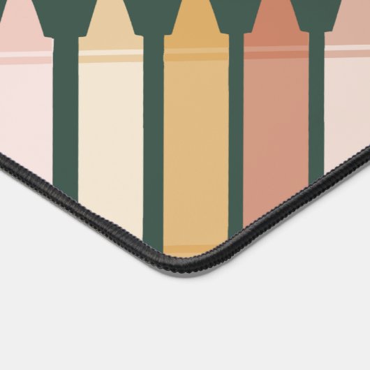 Trendy Boho Colours Crayon Teacher Bureaumat (Hoek)