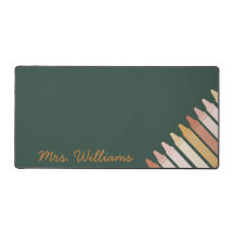 Trendy Boho Colours Crayon Teacher