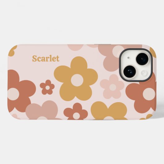 Trendy Boho Daisies Case-Mate iPhone Case (Achterkant (horizontaal))