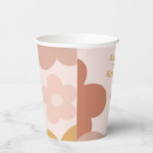 Trendy Boho Daisies Papieren Bekers (Rechts)