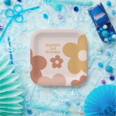 Trendy Boho Daisies Papieren Bordje (Feest)