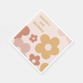 Trendy Boho Daisies Servet (Hoek)