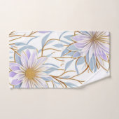 Trendy Boho Design, Modern, Chic, Bloemen, Bladere Bad Handdoek (Handdoek)