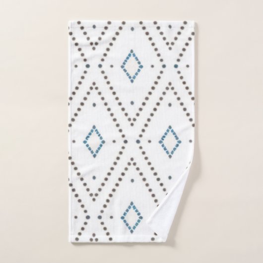 trendy boho design, modern, chic, minimalistisch bad handdoek (Handdoek)