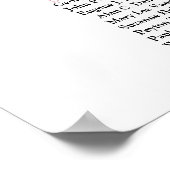 Trendy Boho Dried Palm and Blush Flowers Gold Poster (Hoek)