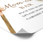 Trendy Boho Dried Palm Pampas Grass Momosa Bar Poster (Hoek)