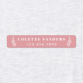 Trendy Boho Iron op naam Labels (Design 1)