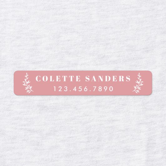 Trendy Boho Iron op naam Labels (Design 1)